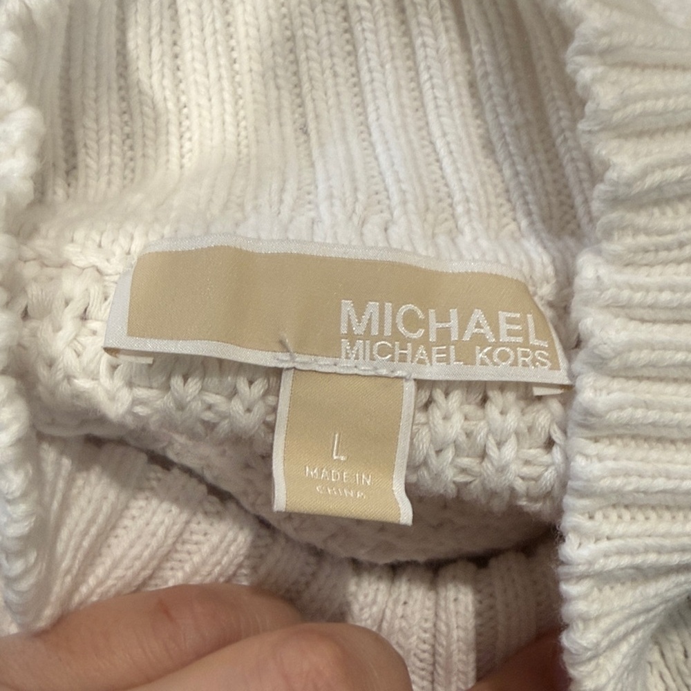 Michael Kors White Sleeveless Knit Sweater - Picture 4 of 4